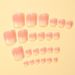 Toe Nails Gradient Cherry Blossom Pink Wear On Nails Simple And Noble Toe Nails Special Ins Style French Wear On Nails_voghion.com