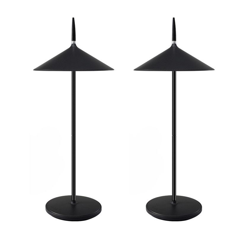 Tischlampe Weiß 2er Nachttischlampe Led - Tischleuchte Kabellos 1800mhA Aufladbar Touch Dimmbar Moderne Aussentischleuchte IP44 Wasserdicht Mit USB_voghion.com