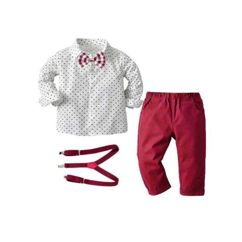 Costume gentleman pour enfants garçons, robe pantalon à manches longues, nouvelle collection_voghion.com