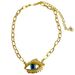 Niche Unique Design Sense 3D Eye Eyelash Necklace Cuban Simple Elegant Clavicle Chain Trend_voghion.com