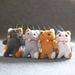 Plush Bell Cute Cat Pendant Toy Keychain With Whitegreybrown_voghion.com