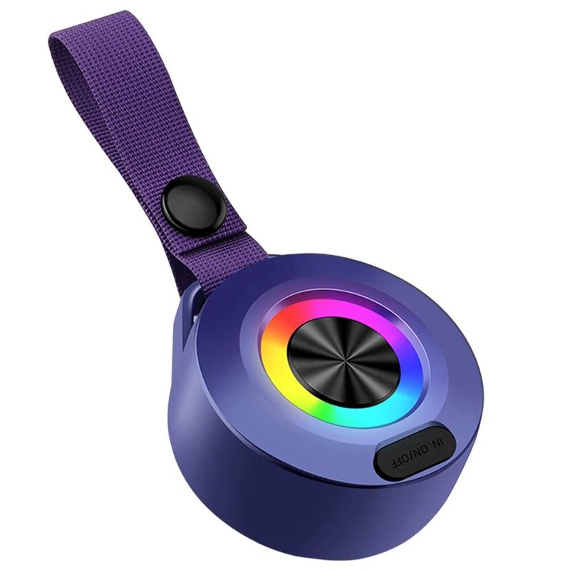 Wireless Portable Speakers Bluetooth-Compatible 5.0 Mini Hanging Bag Speaker HD Sound Waterproof Loud Volume for Hiking_voghion.com