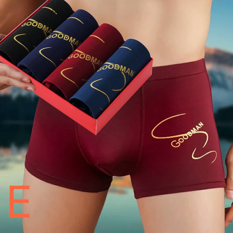 Men's Panties 4pcs/Lot  Male Underpants Man Pack Shorts Boxers Underwear Fashion Sexy Mens Boxer Bamboo Hole Large Size L-4XL_voghion.com