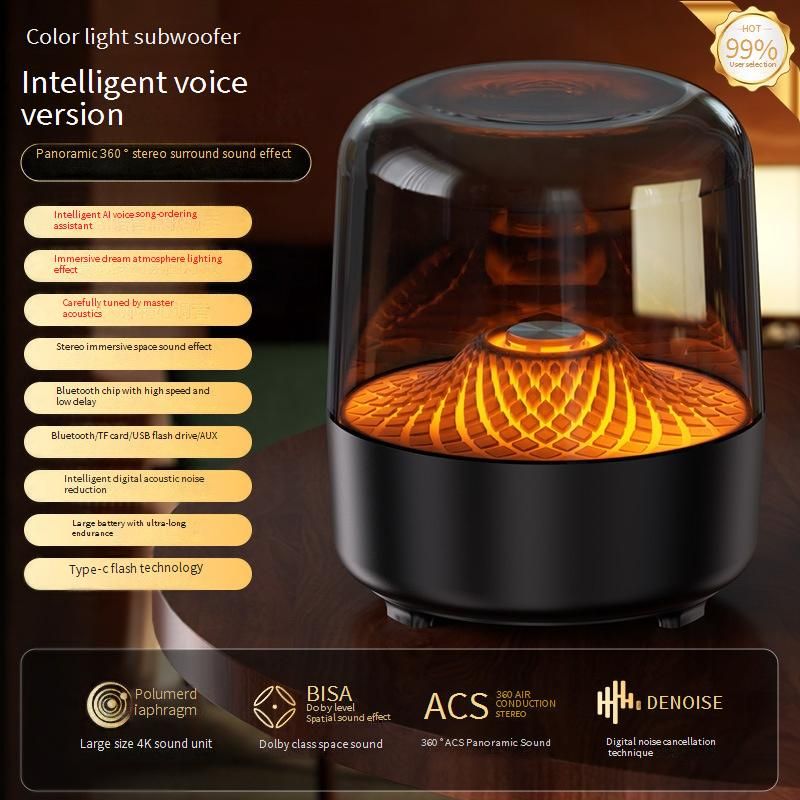 Tragbare Lautsprecher Harman Liuli 4. Generation Drahtloser Bluetooth-Lautsprecher Surround Sound Atmosphärenbeleuchtung Home Subwoofer Bluetooth-Lautsprecher Geschenk_voghion.com
