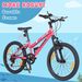 Vankel Mountain Bicycle Kids, 6-Speed Lightweight 20" Children Bikes With Derailleur Gears & V-Brakes_voghion.com