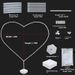 Eleganti decorazioni a forma di arco a forma di cuore e cerchio galleggiante per matrimoni, compleanni e feste - Ornamenti da tavolo e da soffitto in plastica resistente_voghion.com