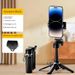 Perche à selfie ultra-compacte avec télécommande Bluetooth et trépied - Réglable à 720°, anti-tremblement intégré et double éclairage de remplissage pour les voyages_voghion.com