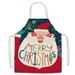 Cartoon Christmas Day, Cotton And Linen Apron Resistant To Dirt And Easy To Clean_voghion.com