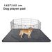 Pet Urine Gray Reusable Washable Leak-Proof Strong Absorbency Small Medium Large Dog Cage Mat Set Warm_voghion.com