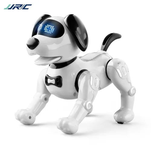 RC Robots Intelligent Robot Suņu programmēšana Tālvadības pults Interaktīvie triki Mūzika Deja Bērnu Mājas suns_voghion.com