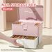 Sets & Kits Manicure Tool Box Manicure Lamp Nail Glue Toy Storage Box Portable Double Layer Home Store Multifunctional_voghion.com