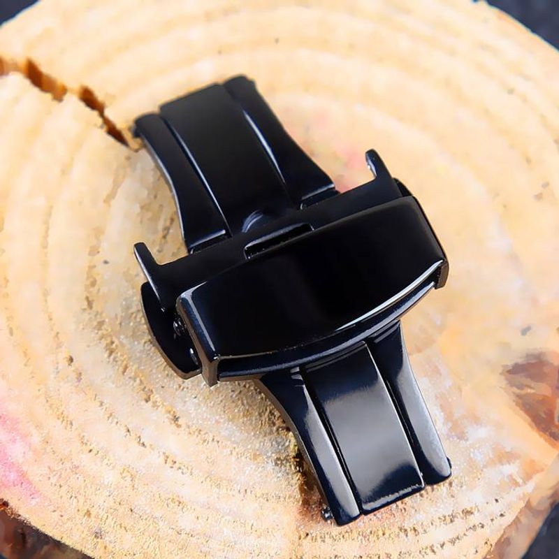 Accesorios para reloj Hebilla Hebilla de lazo automática de doble presión Hebilla de acero fino 18/20/22MM_voghion.com