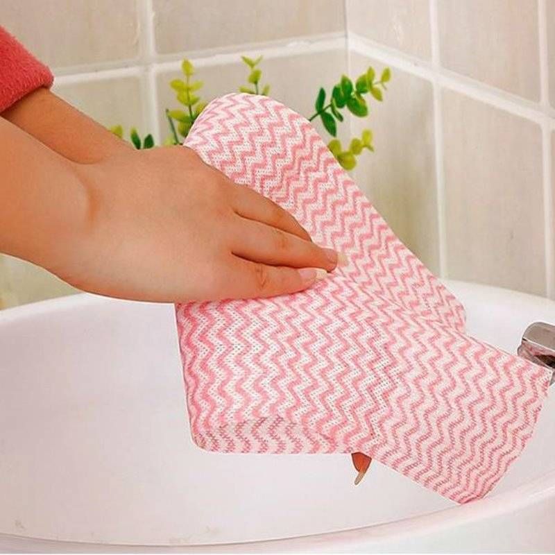 Non-oiled non-woven dish cloth disposable dish towel kitchen supplies lazy dishcloth_voghion.com