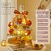 Premium Flocked Christmas Tree LED Light Set - Elegant Tabletop Decor For Home, Office & Holiday Parties_voghion.com