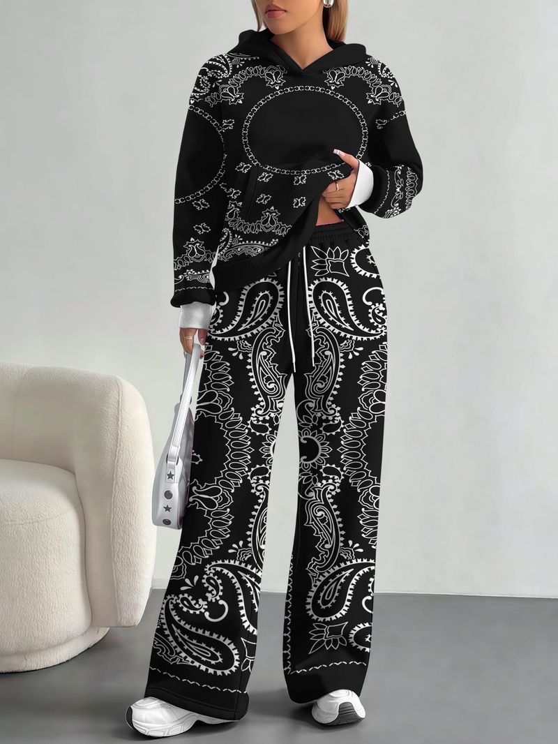 Striped Stitching 2025 New Retro Pattern Foreign Trade Comfortable Fashion Casual European And American Women's Suit_voghion.com