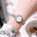 New best-selling wheat ear compact and versatile quartz watch, circular small dial, alloy women's watch_voghion.com