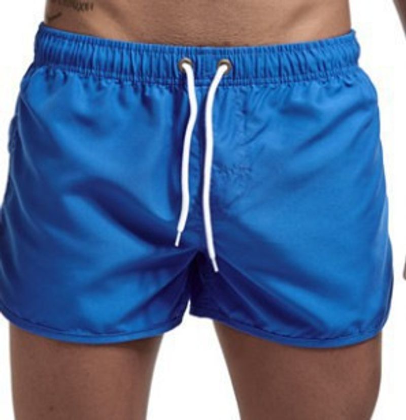 Men's Clothing Fashion Polyester Multicolor Sports Three Point Beach Shorts_voghion.com