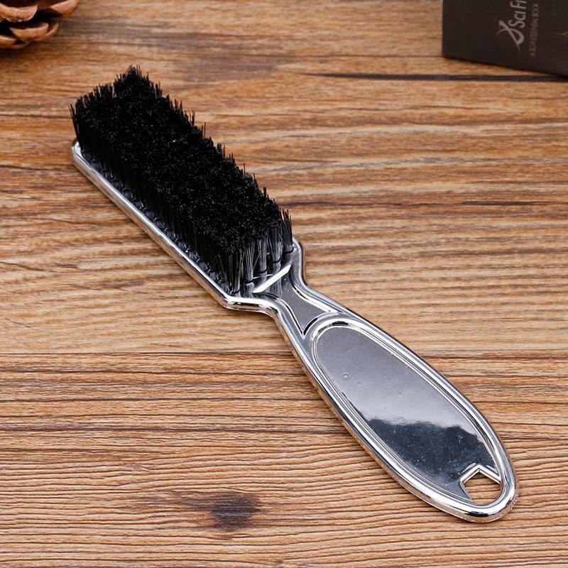 Erkekler için vintage Kırık saç Süpürge Plastik saplı yumuşak saç saç Naylon sakal fırçası saç salonu özel güzellik araçları_voghion.com