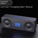 High Power Bluetooth Speaker With Mic Input - Portable Outdoor Karaoke Speaker For Dancing & Singing (Bass Boost & Loud Sound)_voghion.com