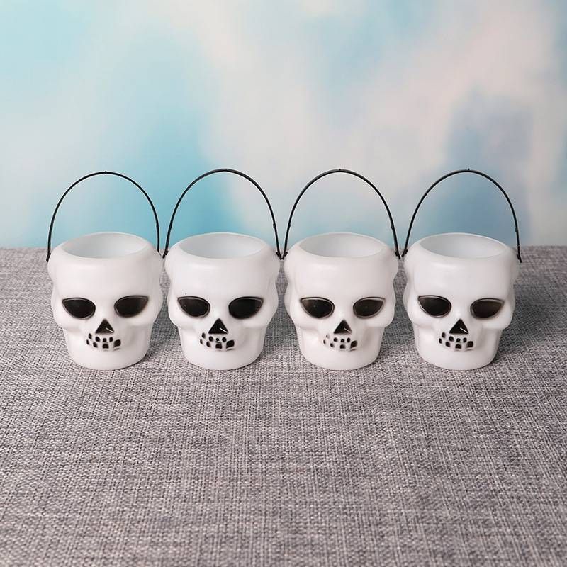 Halloween Skull Bucket Party Hotel Bar Ghost Festival Night Scene Pendant Costume Atmosphere Skull Bucket_voghion.com