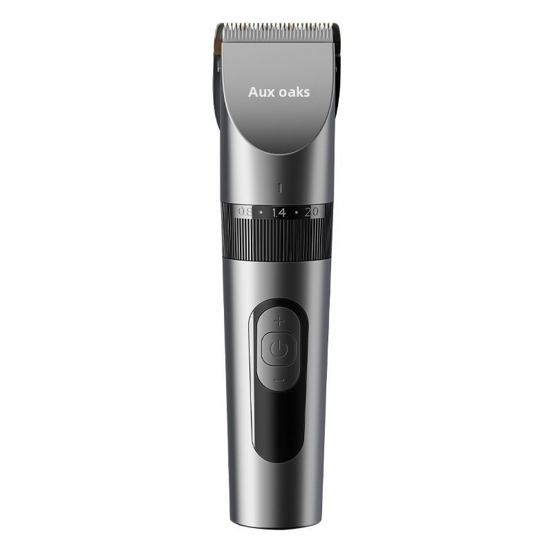 AUX Clipper Electric Hair Trimmer Long Battery Life Fully Washable Rotary Shaver Haircut Tool_voghion.com