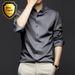 Pulse Pulse Men's Long Sleeve Shirt For Spring And Autumn, Wrinkle-Free, Non-Iron, Professional Formal Wear, Trendy Business_voghion.com