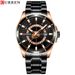Classic Men's Calendar Watch – Miyota Quartz Movement, 30M Water Resistant, Minimalist Round Dial With Date Window_voghion.com
