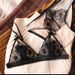 Vêtements pour femmes ensemble de soutien-gorge sexy feux d'artifice soutien-gorge en dentelle brodée coupe triangle français sans anneau en acier avec coton sous-vêtements fins_voghion.com