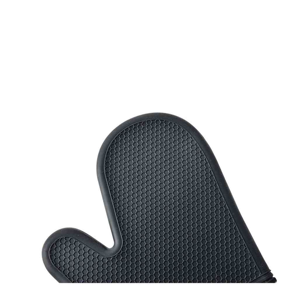 1 Pair Heat Resistant Silicone Glove Gray_voghion.com