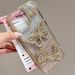 TechGlobe Gradient Glitter 3D Butterfly Case For 17 Pro Max IPhone 15 Diamond-Encrusted 14 Internet Celebrity_voghion.com