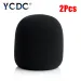 YCDC 2 pièces noir 1.4 "/3.5cm Microphone de scène portable pare-brise mousse micro couverture karaoké DJ doux éponge capuchon de haute qualité_voghion.com