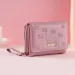 Free Shipping Designer Women's Teayy Warm Color Short Multi-functional Coin Purse Zipper Snap Small Card Holder Wallet_voghion.com