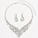 Necklace set earring jewelry set banquet dress set necklace fashionable all match bridal jewelry_voghion.com