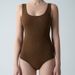 SKIMS Same Style BODYSUIT U-Neck Barely There Breathable Tummy Control Hip Lift Ribbed Triangle High Elastic_voghion.com
