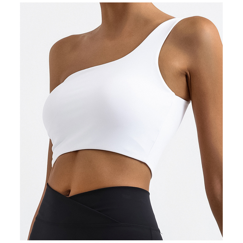 Yoga camisole with chest cushion, women's fitness and sports sexy top, single piece backless, beautiful back, high-end_voghion.com
