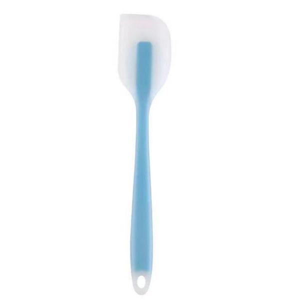 28cm Kitchen Silicone Spatula, Semi Transparent Cooking Dough Scraper, Heat-resistant Baking Tool, Cake Brush And Scraper_voghion.com