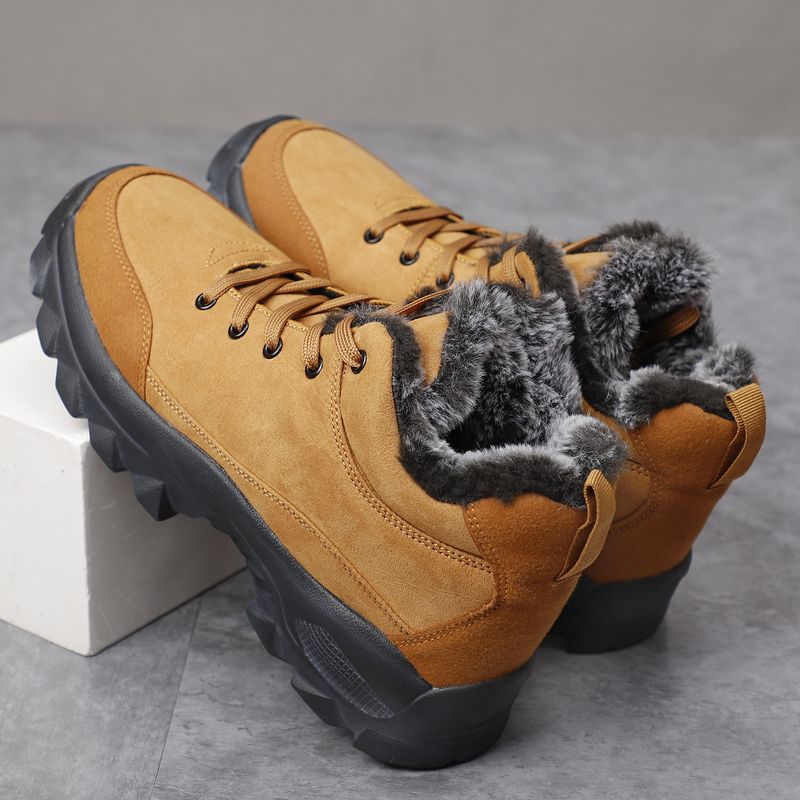 Men's snow boots winter velvet warm outdoor boots cotton shoes lightweight cross-border boots_voghion.com