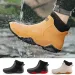 Mens Waterproof Oil Proof Winter Outdoor Women Water Shoes Plush Lining PU Non-Slip Low Top Rain Boots EU 36-44 250122_voghion.com