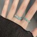 Kleines Nischendesign, Mintfarbener Tropfenkleber, Personalisierter Cooler Stil, Ins High-End-Gefühl, Offener Zeigefingerring, Paar_voghion.com