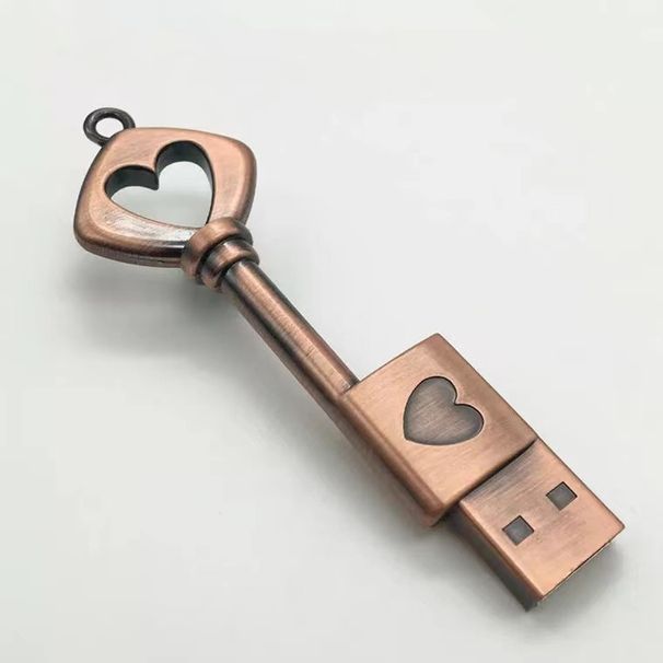 Comércio exterior transfronteiriço presente em forma de coração USB 64G chave USB atacado criativo USB 32G chave de metal USB 16G_voghion.com