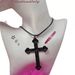 Collier croix minimaliste de style sombre pour femme, personnalité de niche, mode fille chaude, chaîne de clavicule polyvalente et tendance_voghion.com