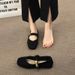 Xiaoxiang, scarpe Mary Jane francesi retrò primaverili e autunnali da donna, con gonna a testa piatta, scarpe singole leggere_voghion.com