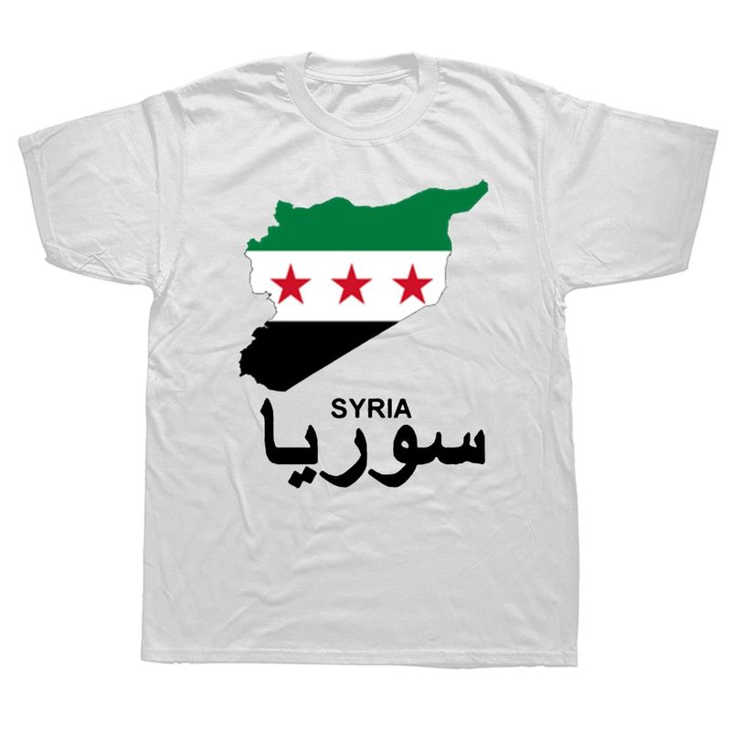 Funny Syrian Arab Republic Syria Arabic T Shirts Graphic Cotton Streetwear Short Sleeve Birthday Gifts Summer Style_voghion.com