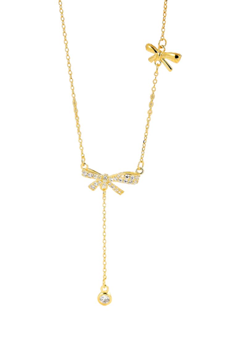 Ldr2066 Collana a farfalla in argento zircone S925_voghion.com