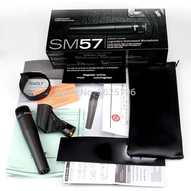 New Packing SM57 SM 57 Wired Dynamic Cardioid Professional Microphone Drum Kit Instrument for SM57-LC Mic_voghion.com
