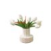Vases Ins Oil Painting Tulip Artificial Flower Living Room Flower Decoration Furnishings High Grade Vase Ornaments_voghion.com