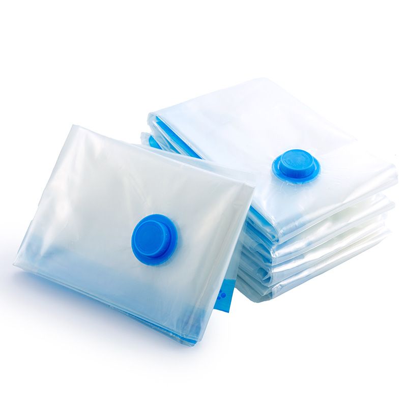 Extra Thick Vacuum Storage Bags For Clothes & Bedding, Large Space-Saving Compression Bags With Hand Pump, Multi-Size Transparent Organizer_voghion.com