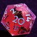 9 Polyhedral Resin DnD Sets Dice Neon Watermelon Chroma For Dungeons Dragons RPG_voghion.com