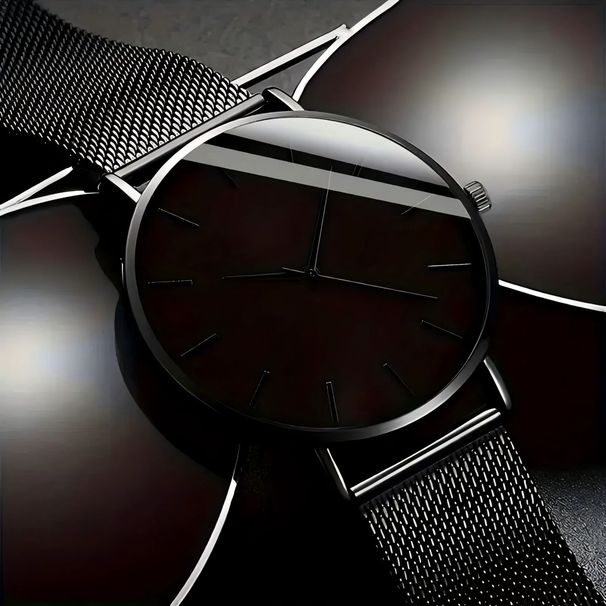 Youth Trendy Watch - Lightweight Alloy Case & Minimalist Dial (Quartz Movement, Water Resistant)_voghion.com