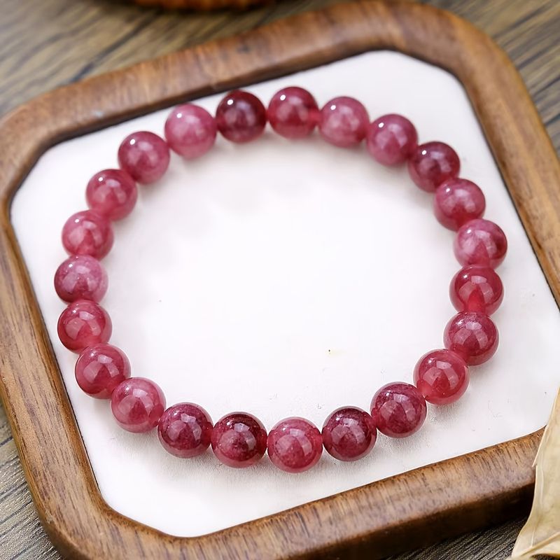 Nicht-Metallic Moissanite Yiyang Qianxi Ähnliche Rosa Perlen Pfirsich Blossom Armband Ins Einfache_voghion.com